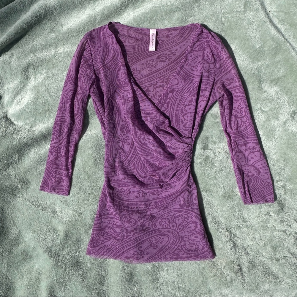 Y2k Purple Top Sweet Pea